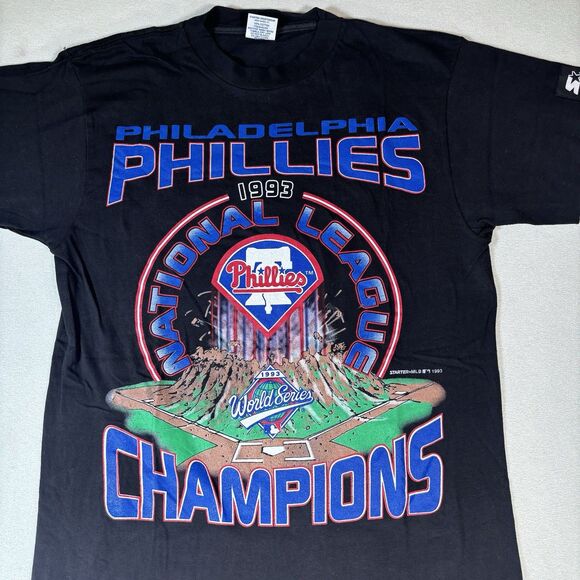 Vintage Philadelphia Phillies "Volcano" 1993 T-Shirt MLB Baseball Size M Starter - Picture 4 of 8